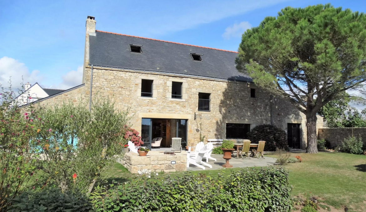 VENTE MAISON EN PIERRES BORD DE MER ERDEVEN MORBIHAN - PIERRES ET MER