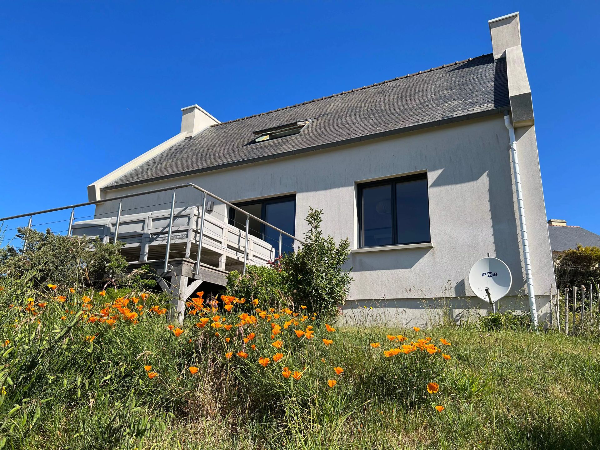 Maison bretonne vue mer Le Conquet, Finistère Nord