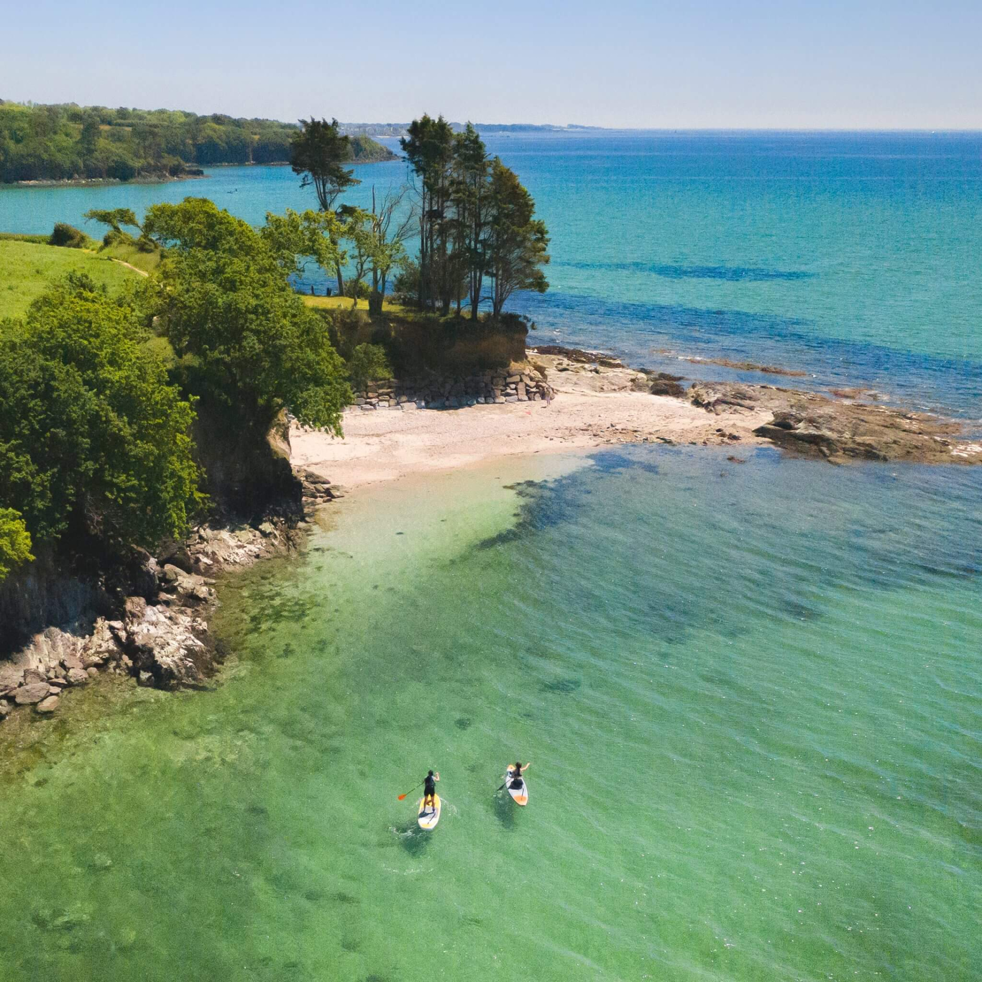 Maison pieds dans l'eau, vue mer à la Forêt-Fouesnant