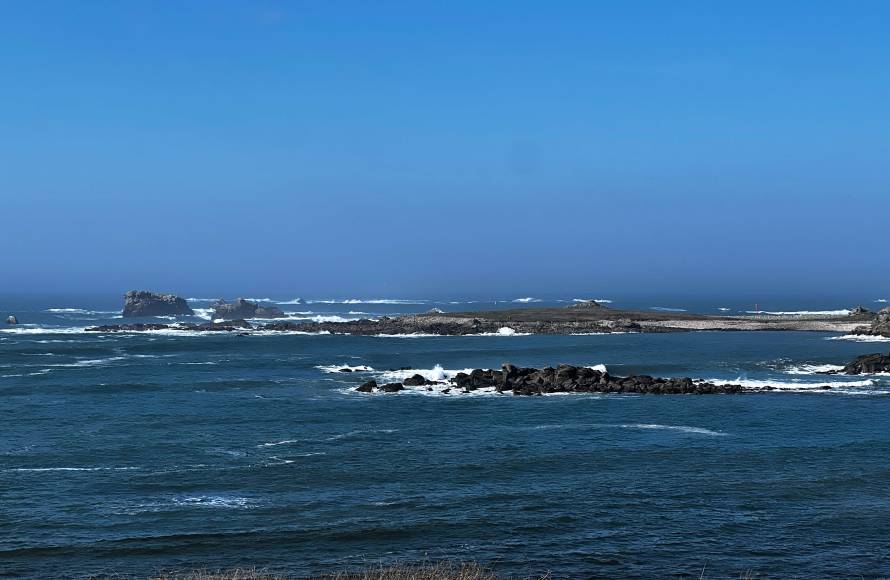 A Porspoder, dans le Pays d'Iroise en bordure de côte.