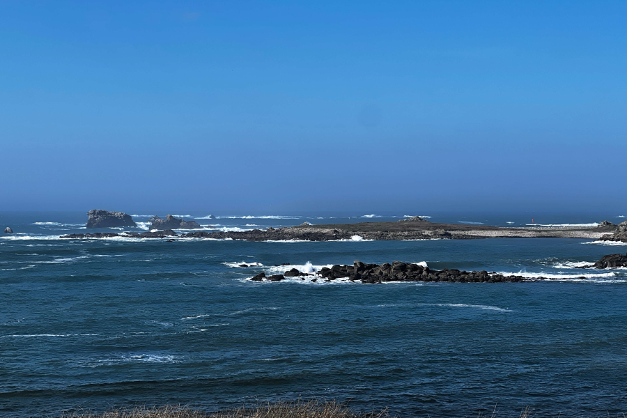 A Porspoder, dans le Pays d'Iroise en bordure de côte.