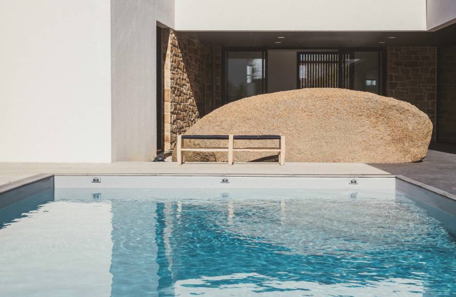 Villa avec piscine et plage à pieds à Ploumanac'h