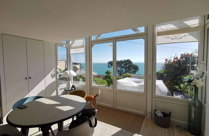 Maison contemporaine avec vue mer à Port-Mer à Cancale