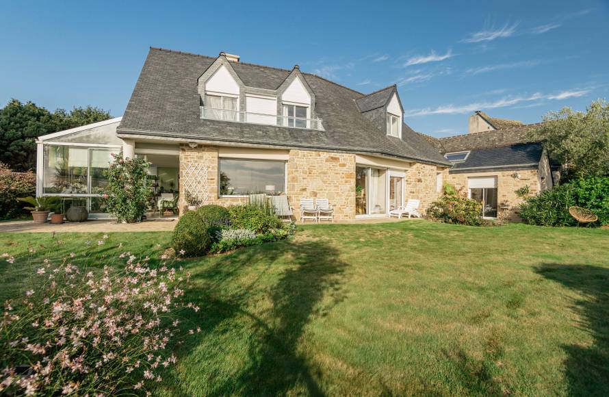 Maison vue mer et plage à pieds Perros Guirec