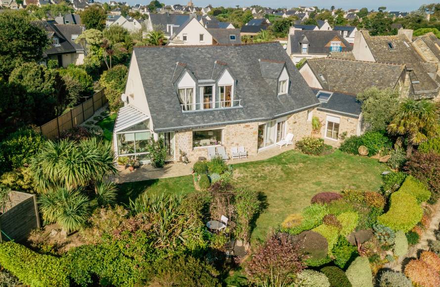 Maison vue mer et plage à pieds Perros Guirec