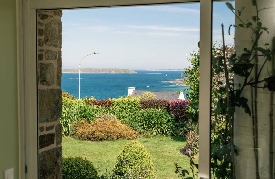 Maison vue mer et plage à pied Perros Guirec