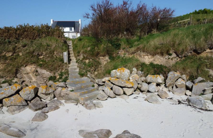 Maison vue mer, accès direct à la plage - Kerlouan - Finistère Nord