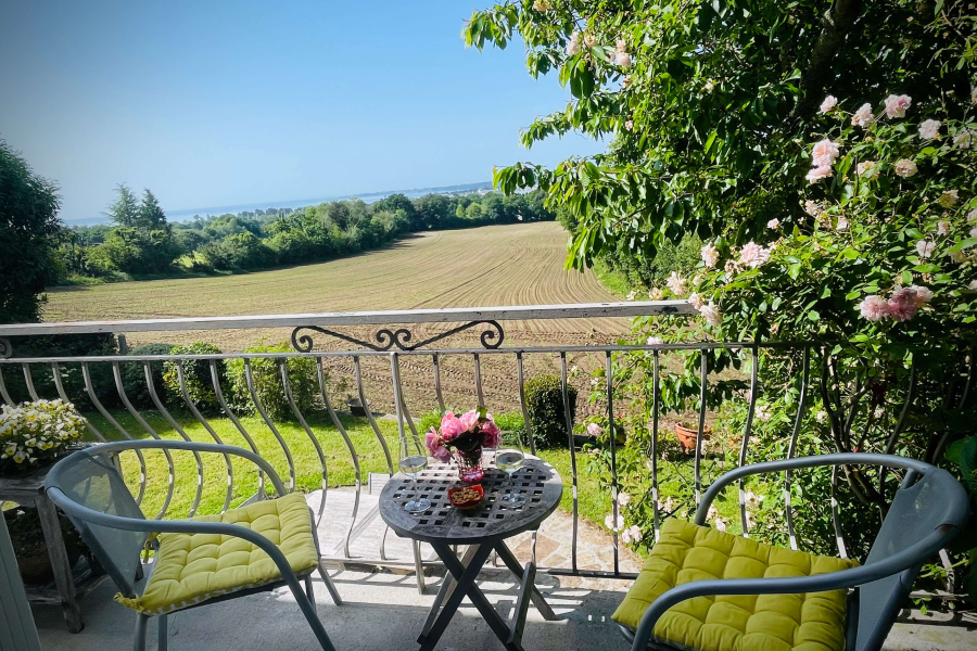 Maison lumineuse avec vue mer partielle La Fôret Fouesnant