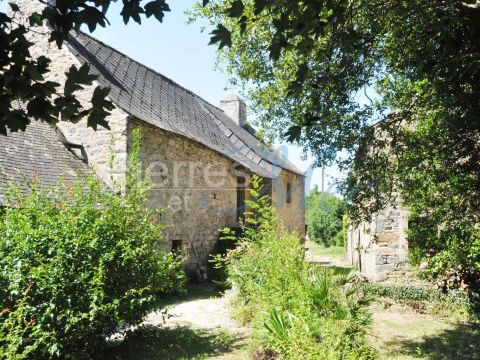 Moulin Du Xviii Siècle Au Bord De Leau Au Fond De La Rade De Brest